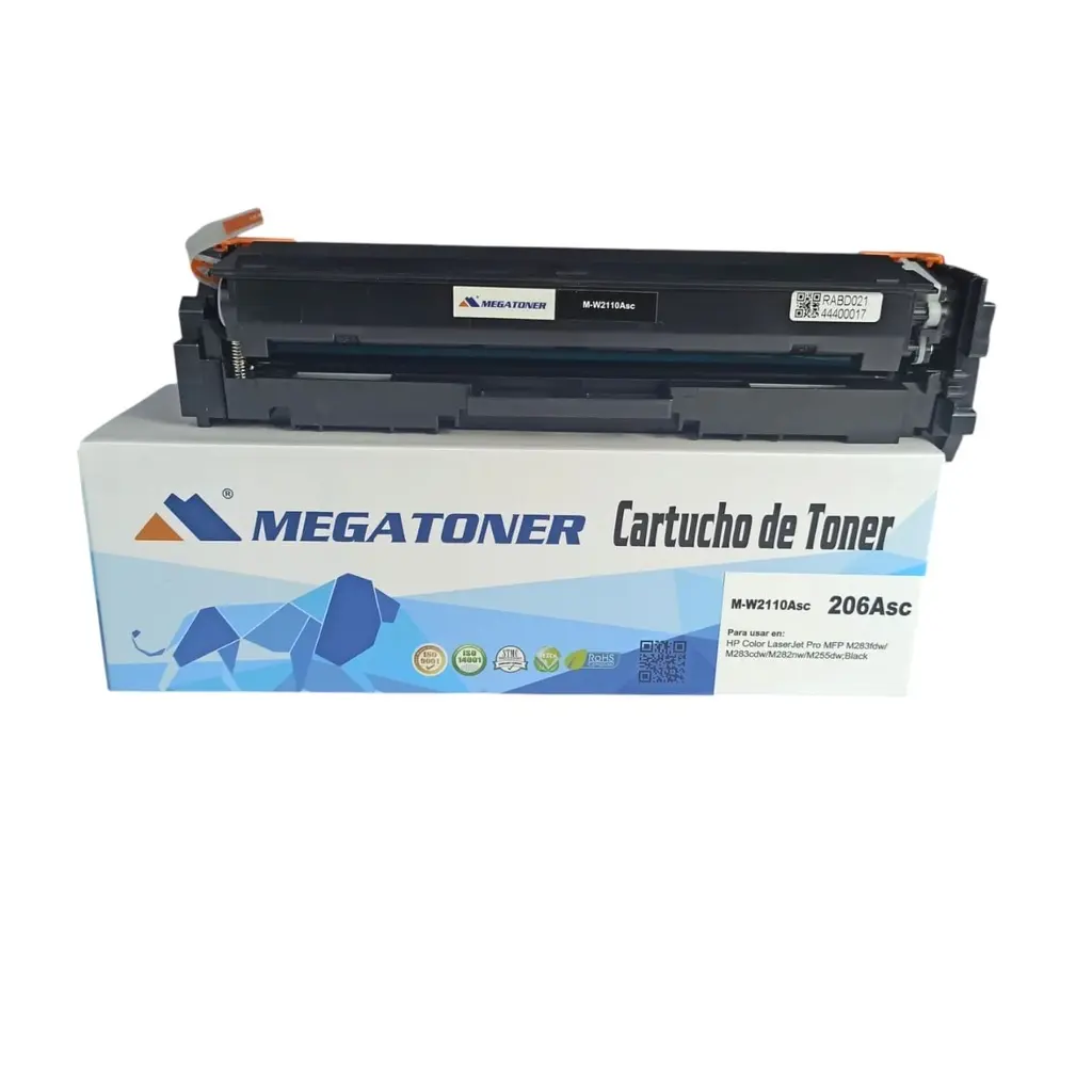 [121191] Tóner HP 206A sin chip (W2110A) Compatible con HP M255, M282, M283 _ Megatoner (1).webp
