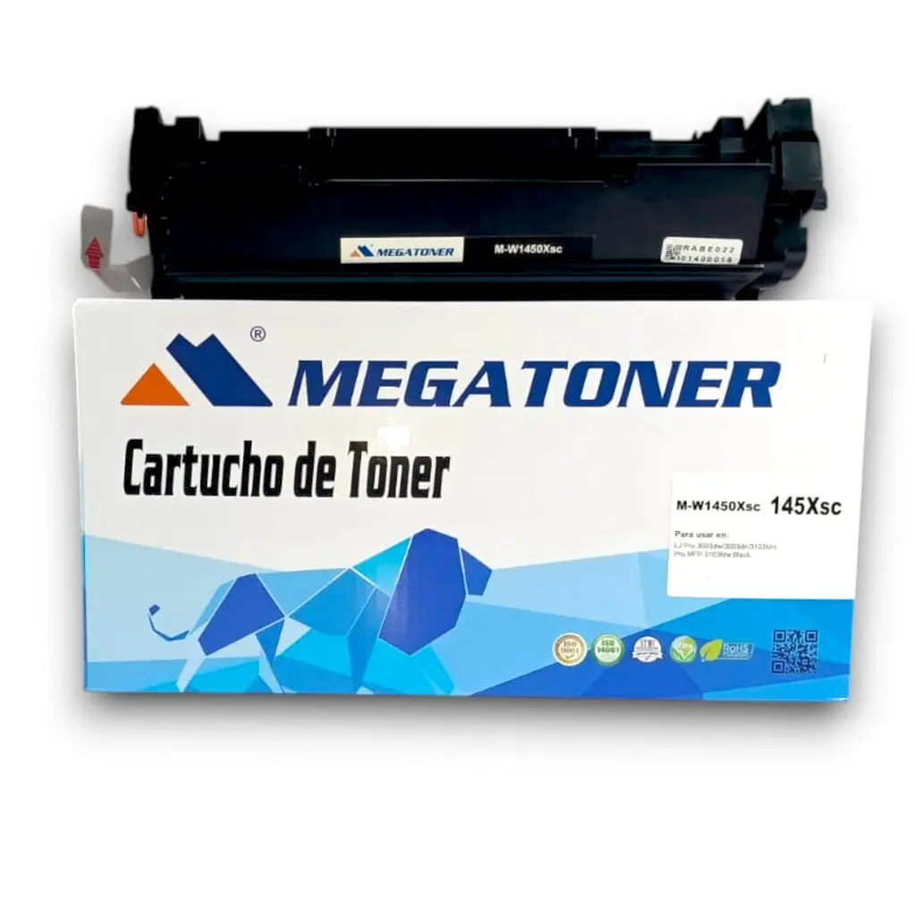 [121218] Tóner HP 147X Negro con chip W1470X Compatible con HP M634, M635, M636 | Megatoner