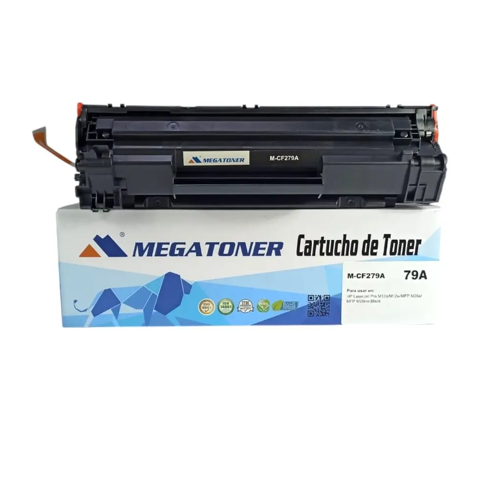 Tóner HP 79A Negro Con Chip CF279A Compatible con HPM12, M26 | Megatoner