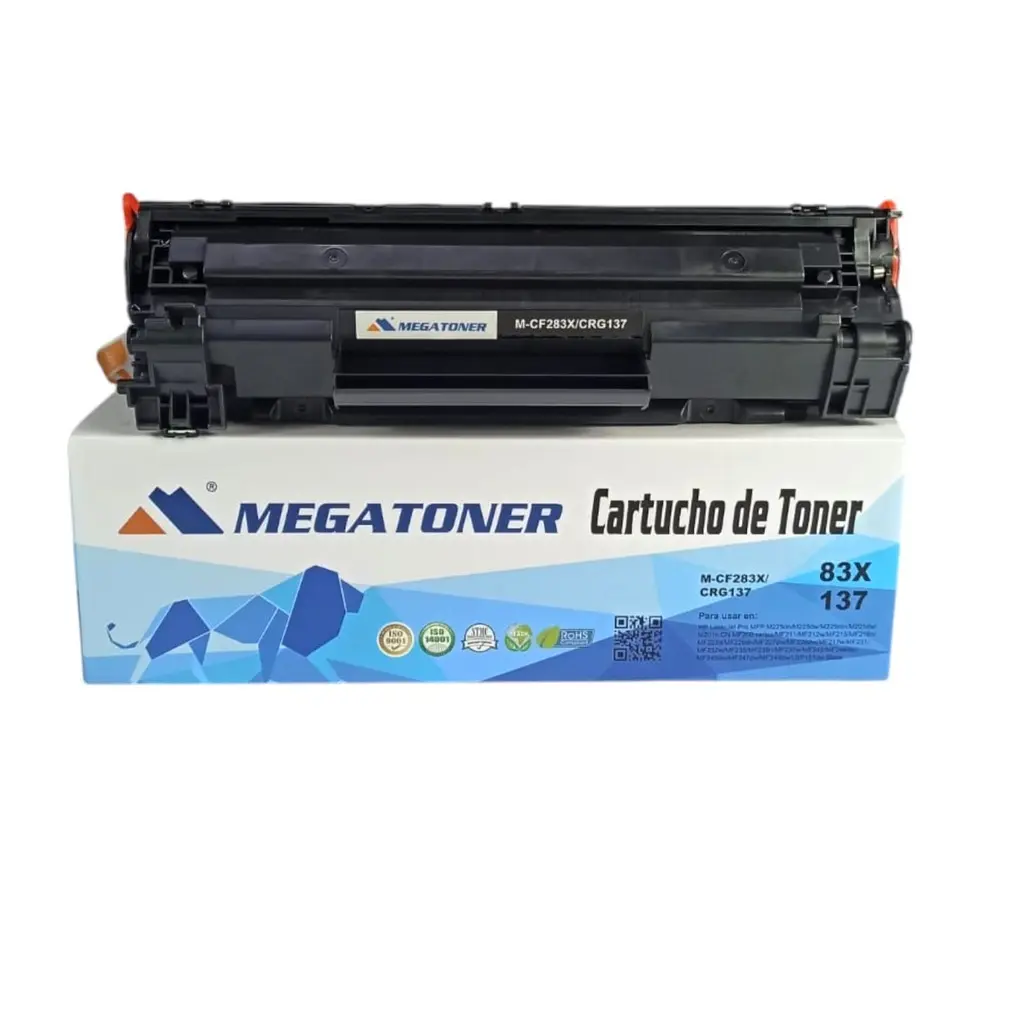 [121134] Tóner HP 83X Negro CF283X Compatible con HP M125, M127, M201, M225  
Canon MF200 | Megatoner