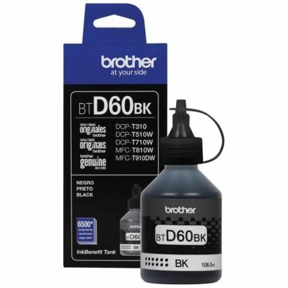 [219005] Botella de Tinta Brother BTD60BK Negro - Original