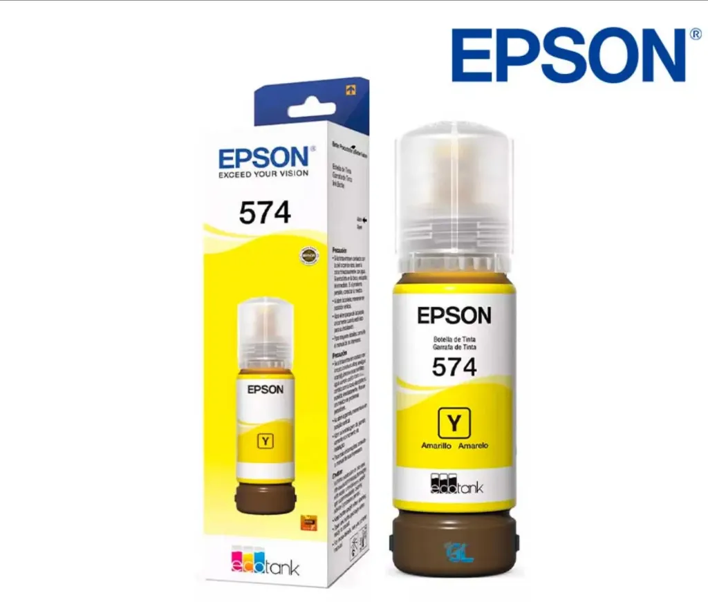 [215091] Botella de Tinta Epson 574 Amarillo T574120 | Original
