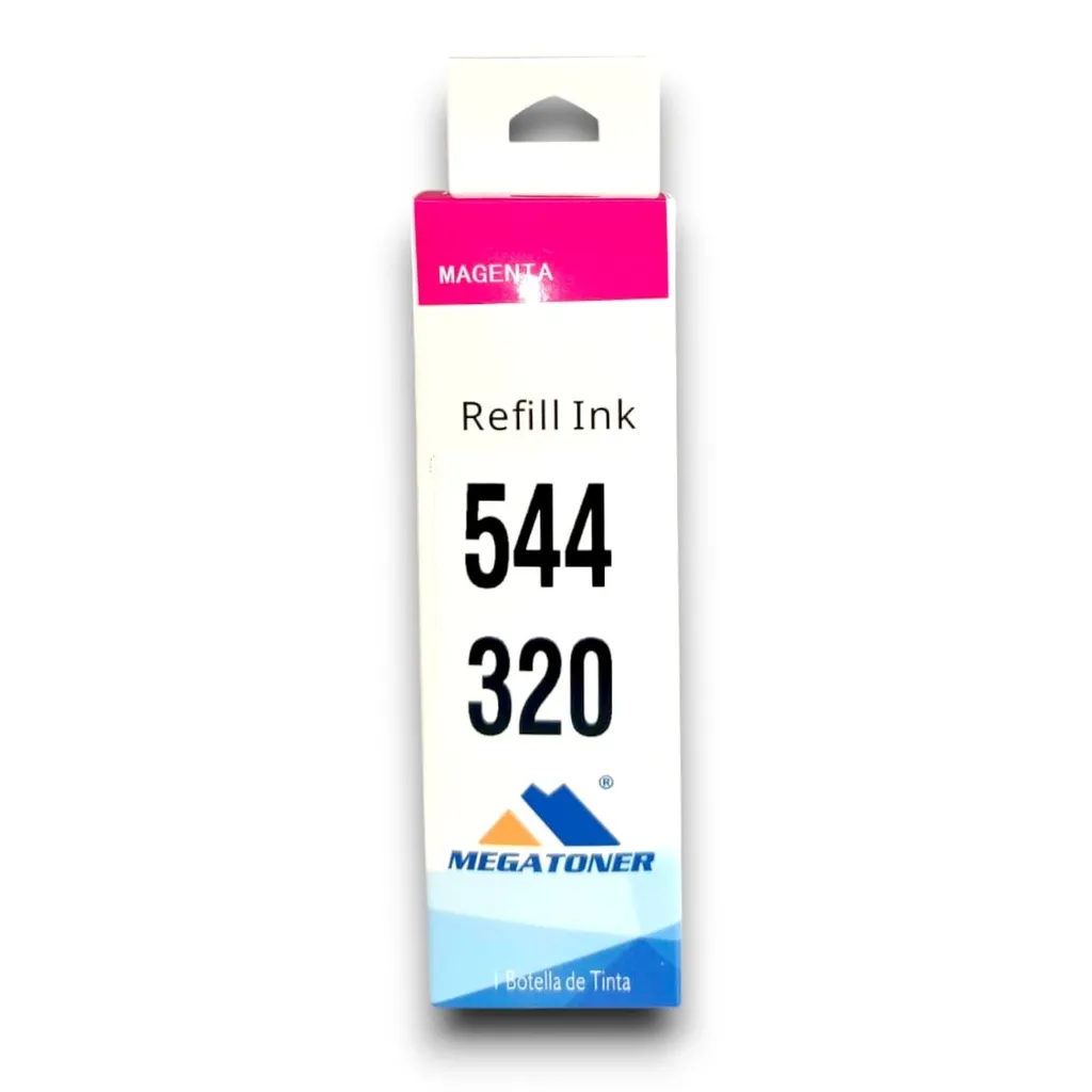 [225007] Botella de Tinta Epson 544 Magenta T544320 Compatible con Epson L1110 L3110 L3150 L5190 | Megatoner