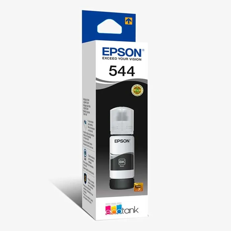 Botella de Tinta Epson 544 Negro T544120 65ml L3150 L3110 L3160 L5190 | Original