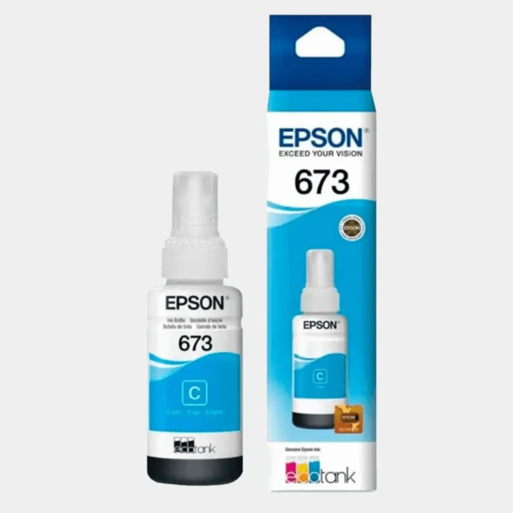 [215014] Botella de Tinta Epson 673 Cian T673220 | Original