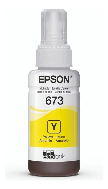[215012] Botella de Tinta Epson 673 Amarillo T673420 | Original