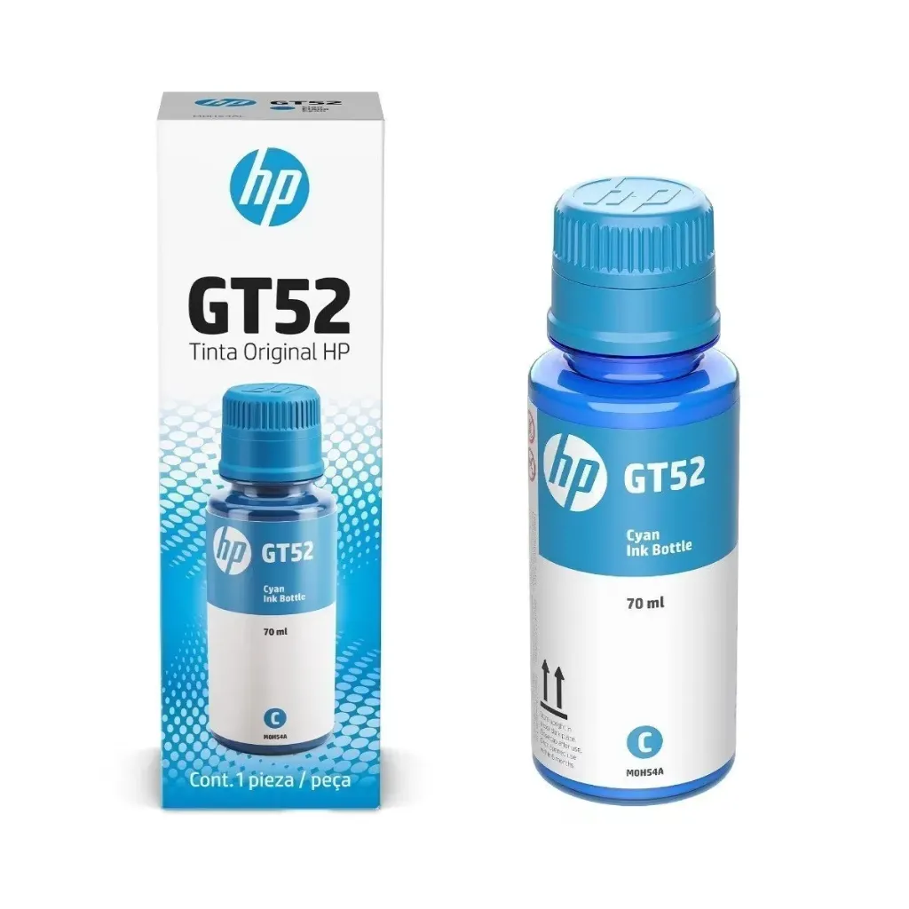 Botella de Tinta HP GT52 Cian M0H54AL | Original