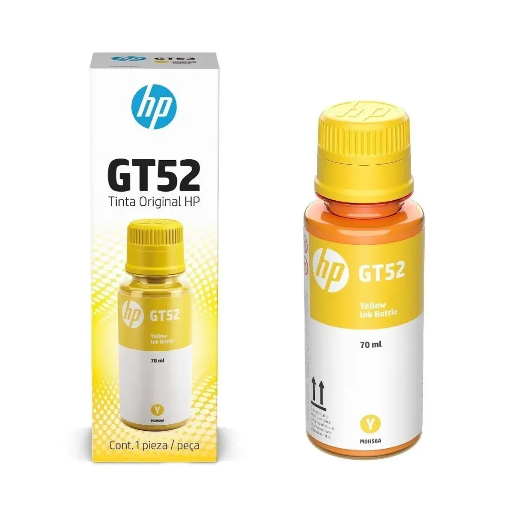 [211136] Botella de Tinta HP GT52 Amarillo (M0H56AL) | Original