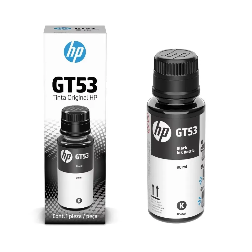 Botella de Tinta HP GT53 Negro (1VV22AL) | Original