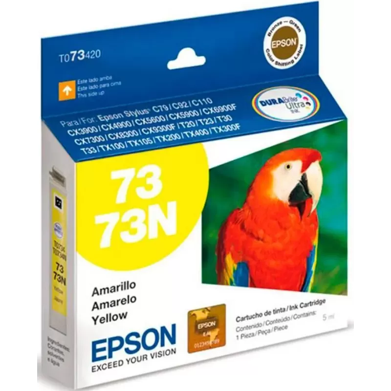 Cartucho de Tinta Epson 73 Amarillo T073420 | Original