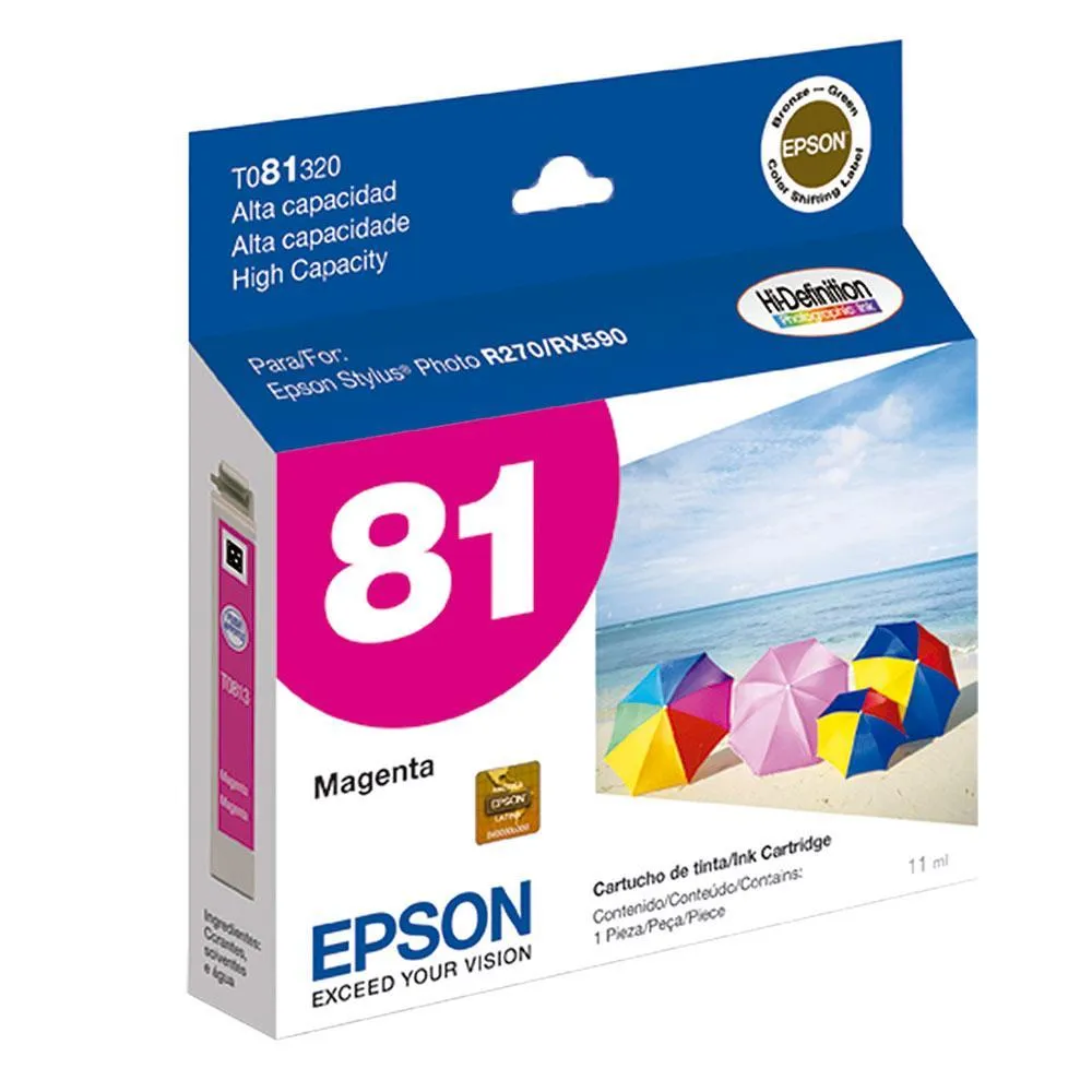 Cartucho de Tinta Epson 81 Magenta T081320 | Original