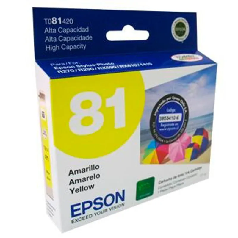 Cartucho de Tinta Epson 81 Amarillo T081420 | Original