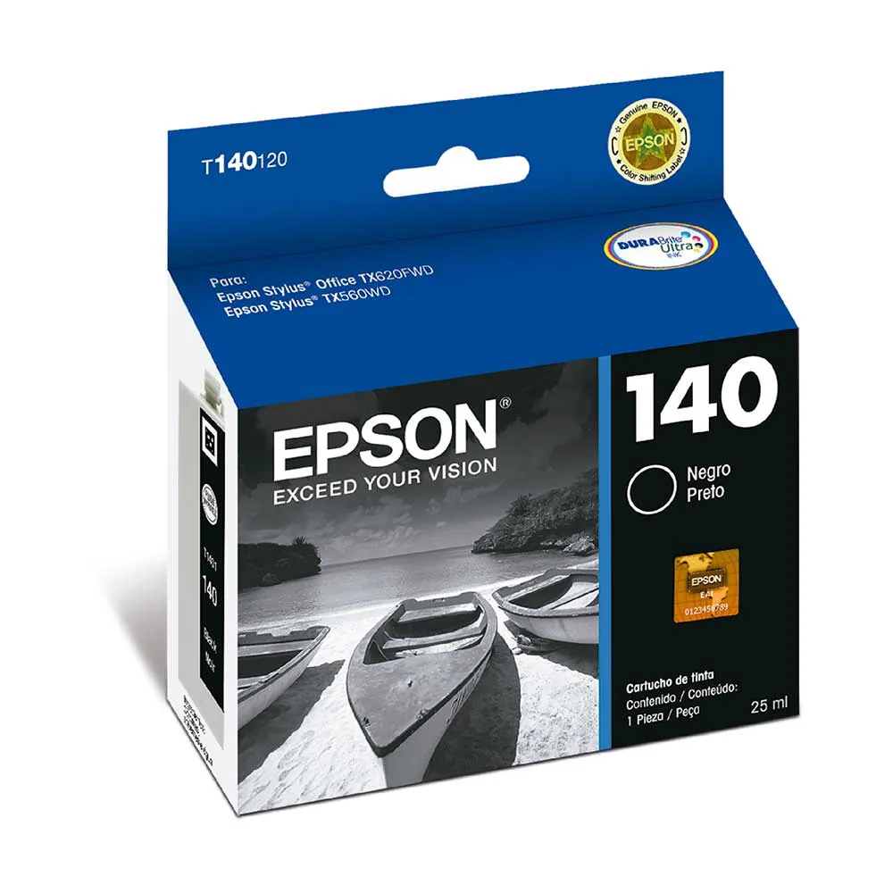 [215050] Cartucho de Tinta Epson 140 Negro T140120 | Original