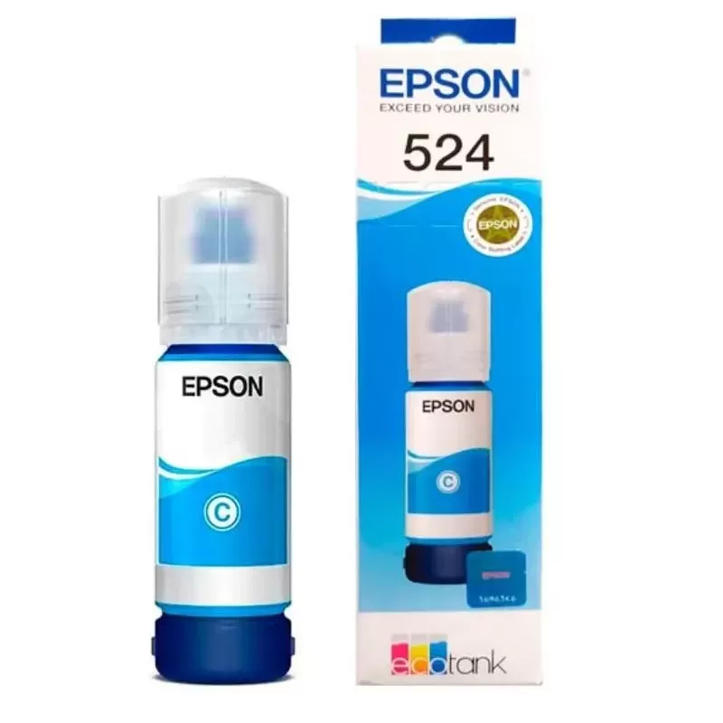 [215028] Botella de Tinta Epson T524220 Cyan | Original