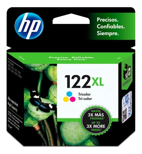 [211039] Cartucho de Tinta HP 122XL Tricolor (CH564HL) | Original