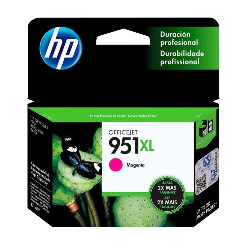 [211060] Cartucho de Tinta HP 951XL Magenta (CN047AL) | Original