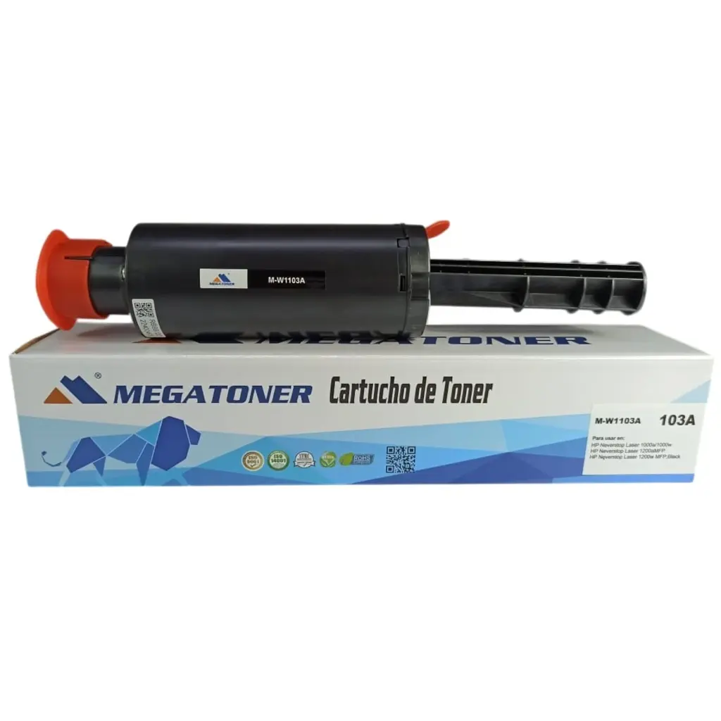 [121171] Tóner HP 103A Negro W1103A Compatible con HP Neverstop 1000, 1200 | Megatoner