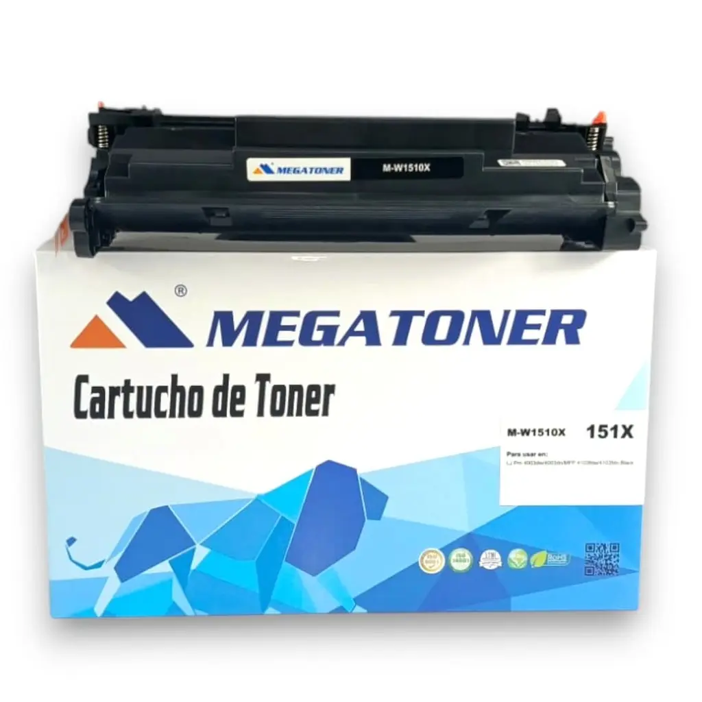 [121211] Tóner HP 151X con chip (W1510X) Compatible con HP 4003, 4103 | Megatoner