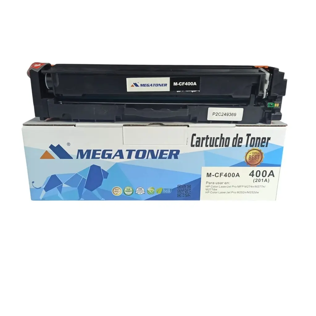 [121114] Tóner HP 201A (M-CF400A) Compatible con HP M252, M274, M277 | Megatoner