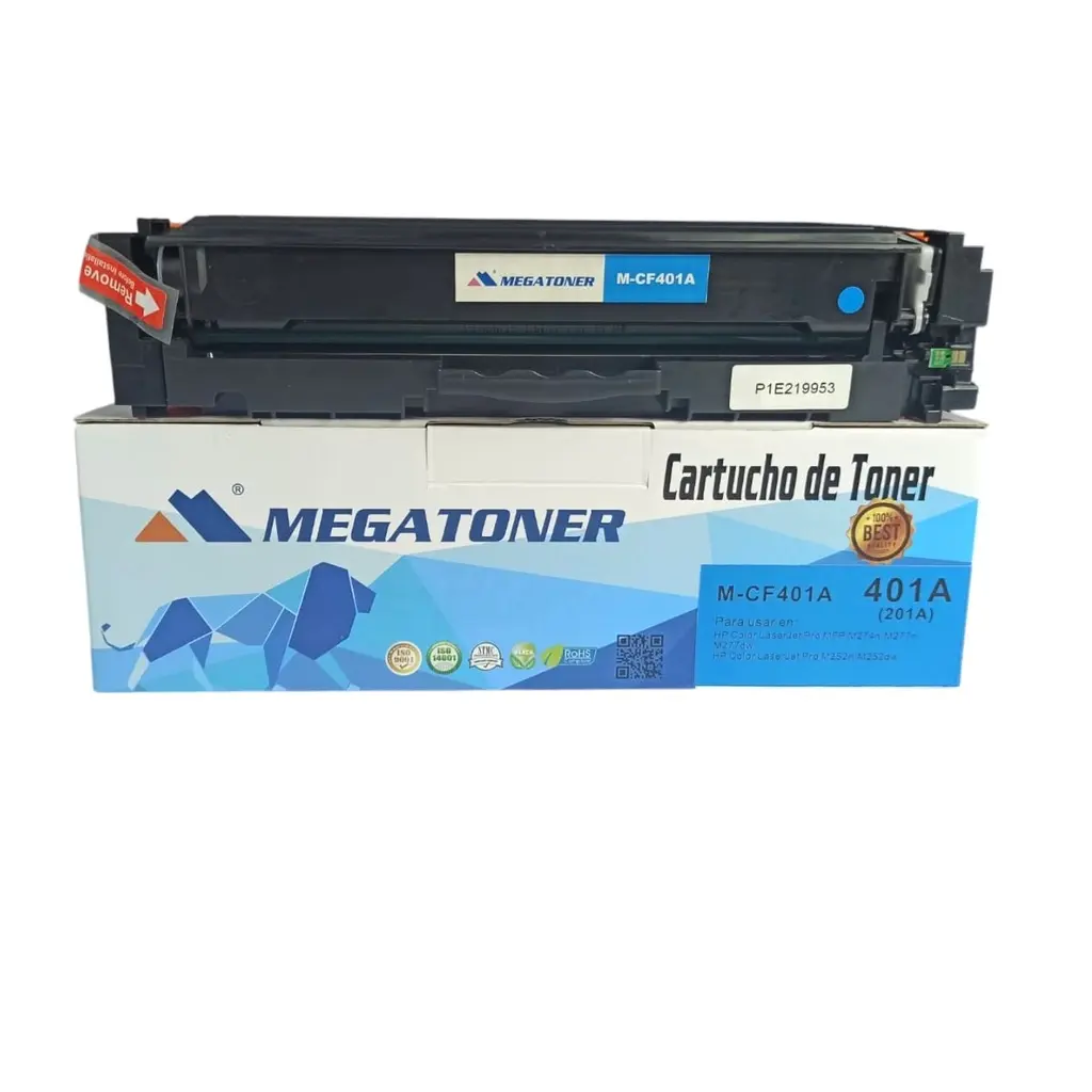 [121115] Tóner HP 201A Cian CF401A Compatible con HP M252, M274, M277 | Megatoner