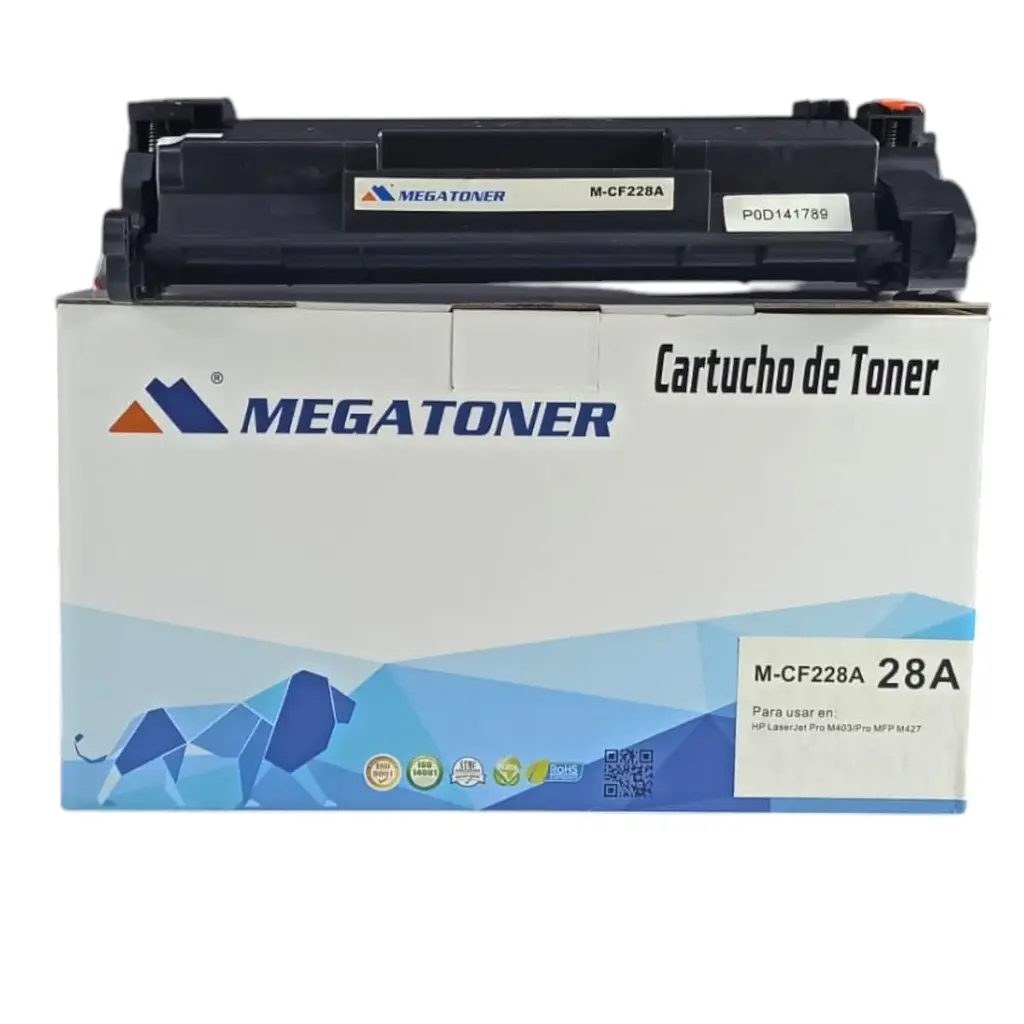 [121164] Tóner HP 28A Negro CF228A Compatible con HP M403, M427 | Megatoner