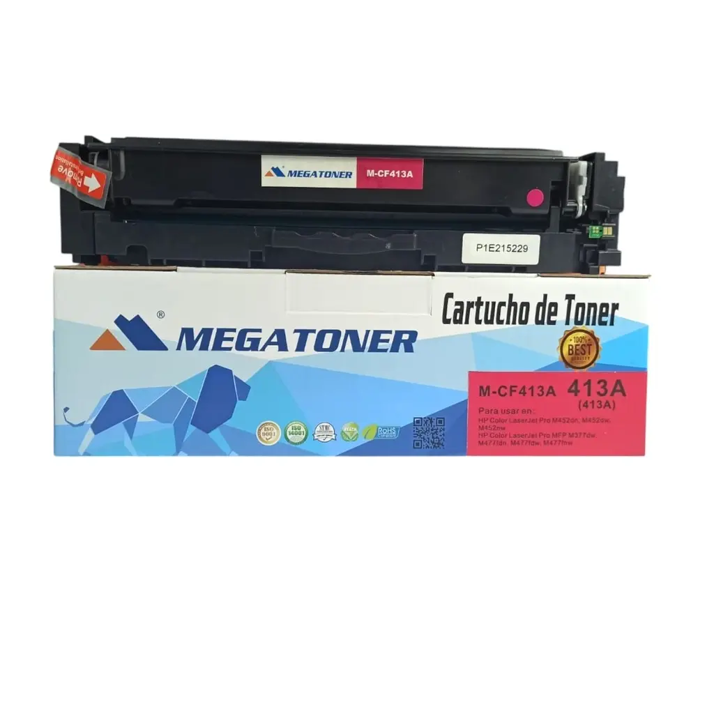 [121133] Tóner HP 413A Magenta CF413A Compatible con HP M452, M477 | Megatoner