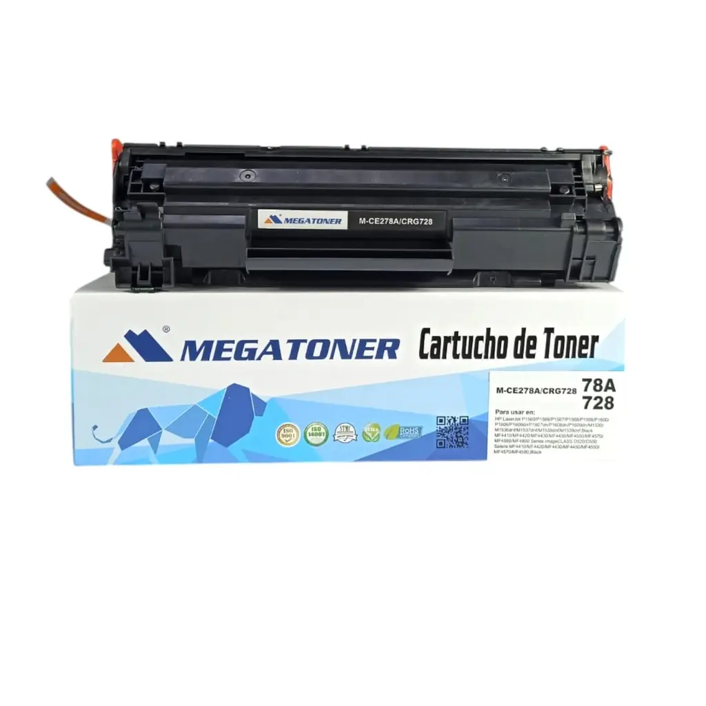 [121050] Tóner HP 78A Negro CE278A Compatible con HP M1530, P1560, P1600 | Megatoner