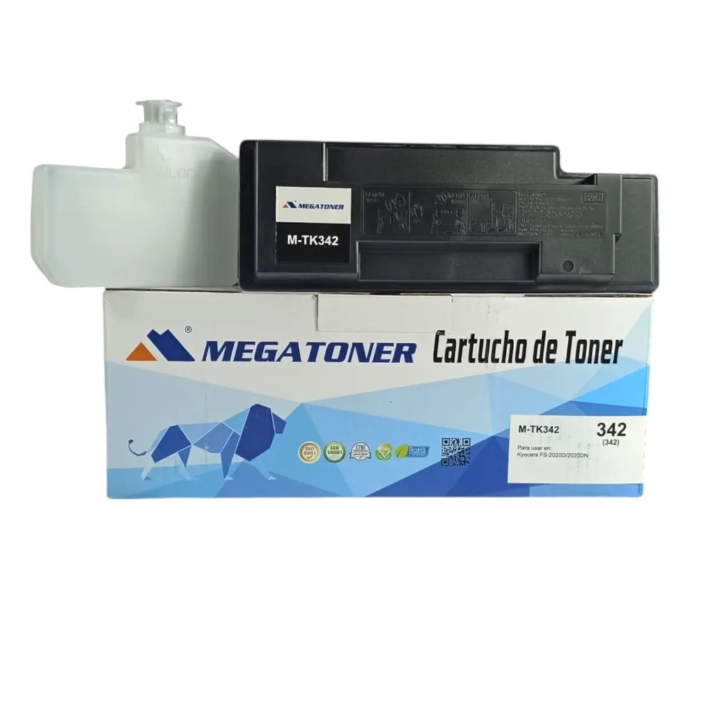 [127003] Tóner Kyocera 342 MEGATONER Genérico Negro TK342 Compatible con Kyocera FS-2020D 2020DN | Megatoner
