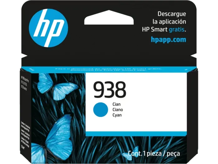 [211071] Cartucho de Tinta HP 938 CYAN (4S6X5PL) | ORIGINAL