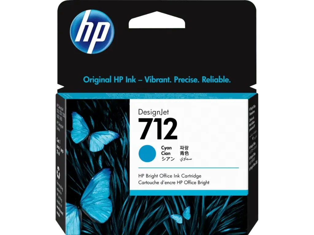 [211128] Cartucho de Tinta HP 712 Cian (3ED67A) | Original