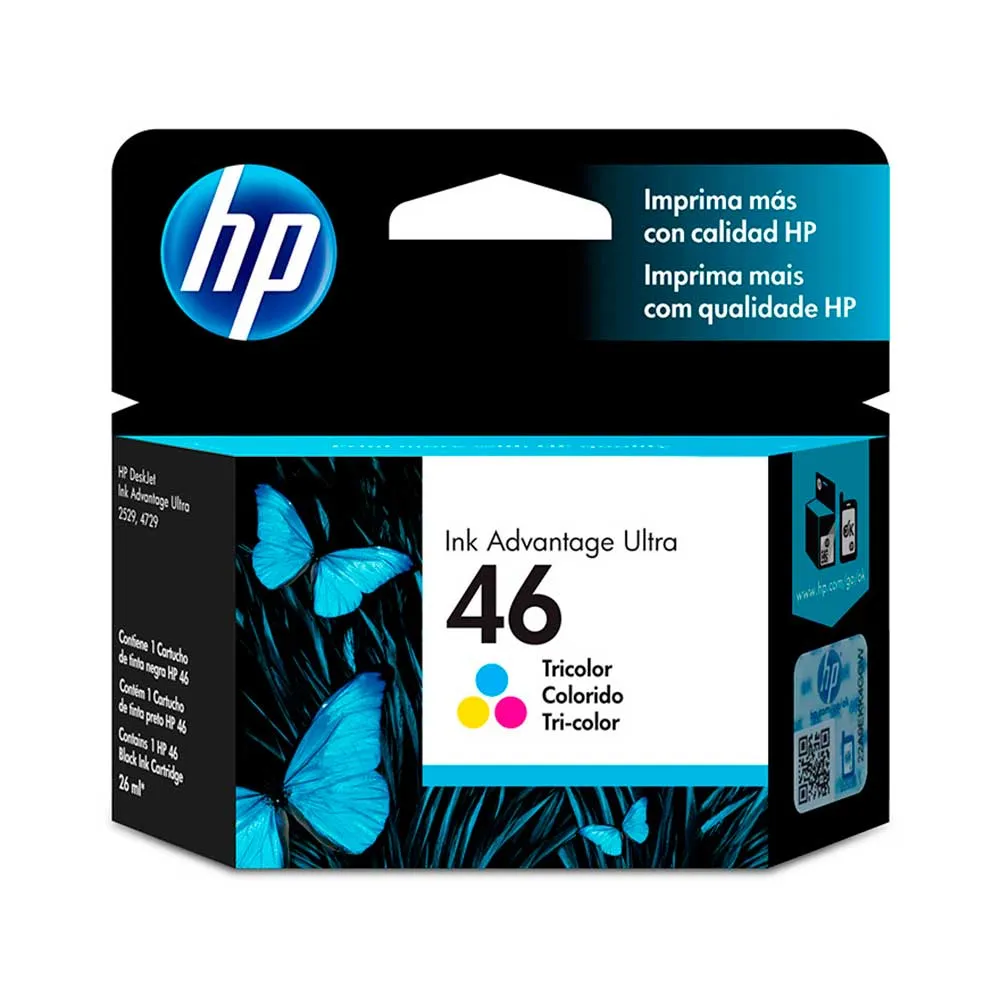 Cartucho de Tinta HP 46 Tricolor (CZ638AL) | Original