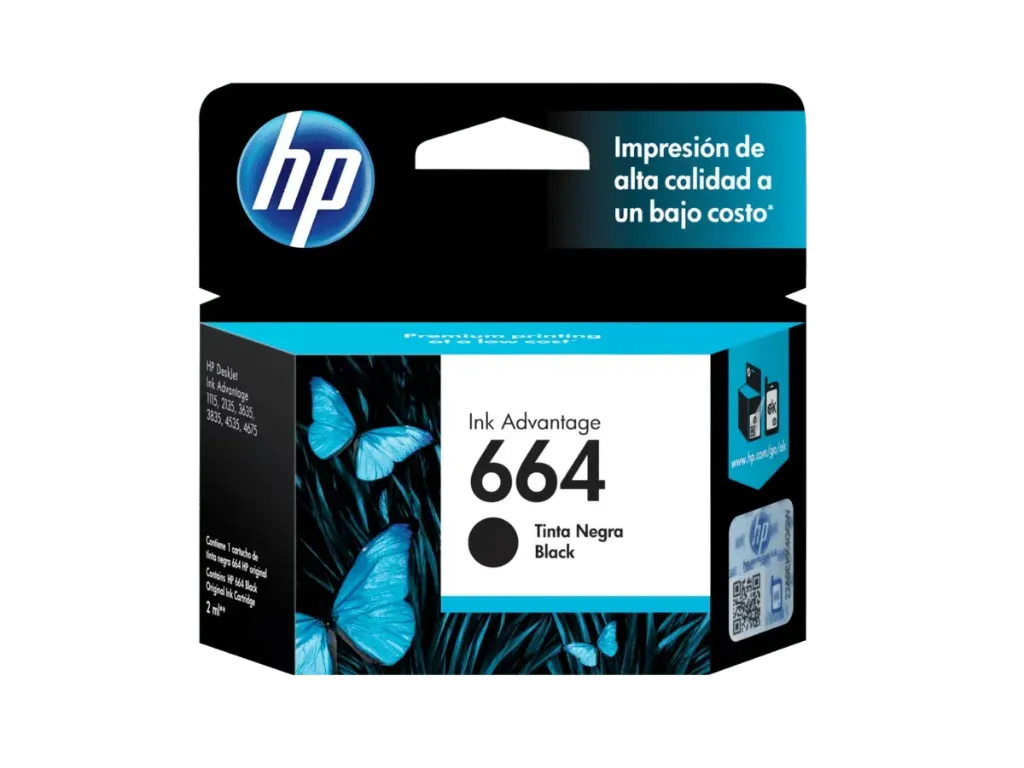 [211037] Cartucho de Tinta HP 664 Black (F6V29AL) | Original