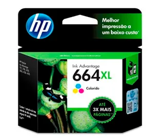 Cartucho de Tinta HP 664XL Tricolor (F6V30AL) | Original