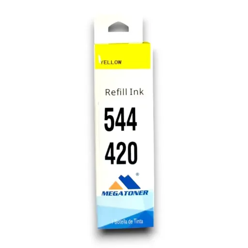 Botella de Tinta Epson 544 Amarillo T544420 Compatible con Epson L1110 L3110 L3150 L5190 | Megatoner