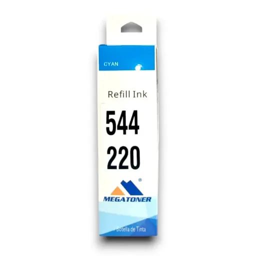 Botella de Tinta Epson 544 Cian T544220 Compatible con Epson L1110 L3110 L3150 L5190 | Megatoner