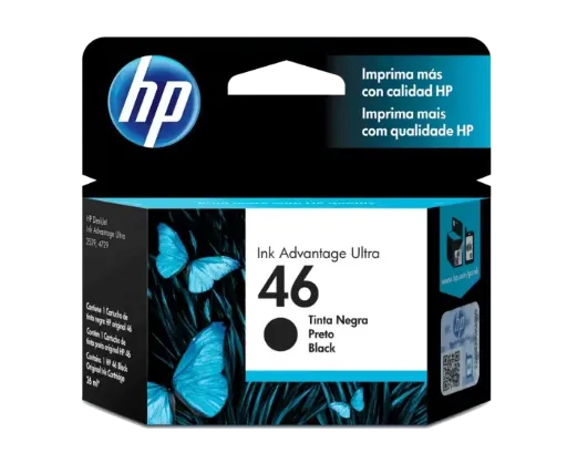 Cartucho de Tinta HP 46 Black (CZ637AL) | Original