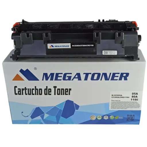 Tóner HP 05A/80A Negro CE505A/CF280A/GRC119ii Compatible con HP D1100 MF417dw M425 P2030 P2050 400 M401 | Megatoner