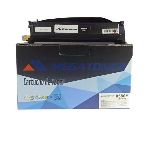 Tóner HP 05Y/80Y MEGATONER Genérico Negro CE505XL/CF280XL Compatible con HP P2050