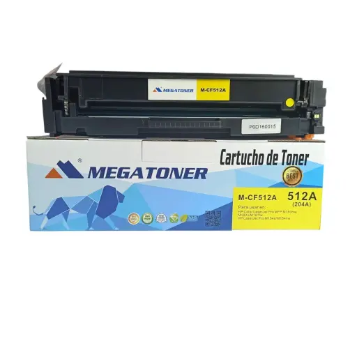 Tóner HP 204A Amarillo CF512A Compatible con HP M154, M180 | Megatoner