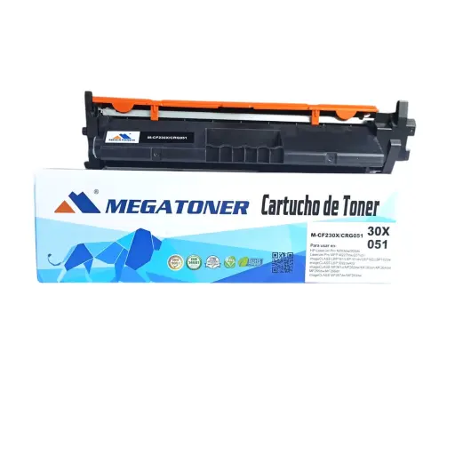 Tóner HP 30X Negro con chip CF230X Compatible con   
HP M203, M227 | Megatoner