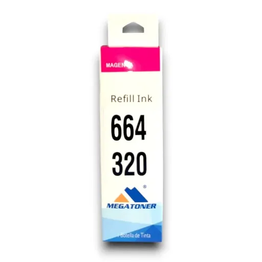 Botella de Tinta Epson 664 Magenta T664320 Compatible con Epson L220 L365 L565 | Megatoner