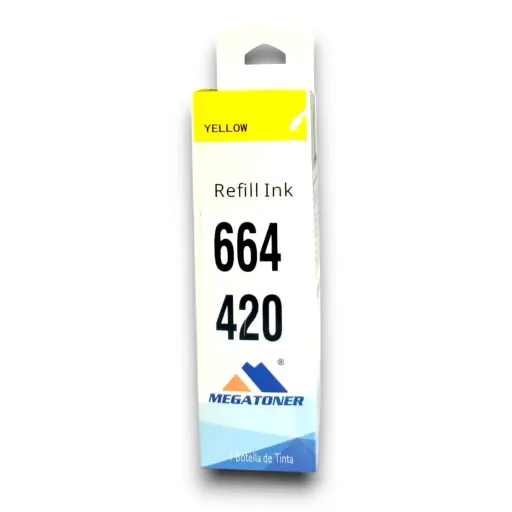 Botella de Tinta Epson 664 Amarillo T664420 Compatible con Epson L220 L365 L565 | MEGATONER
