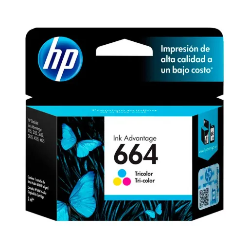 Cartucho de Tinta HP 664 Tricolor (F6V28AL) | Original